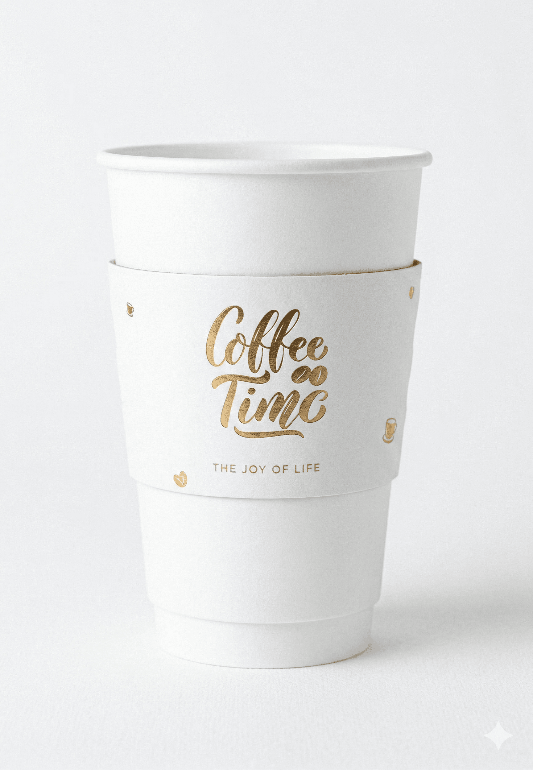 Custom gold foil cup sleeve