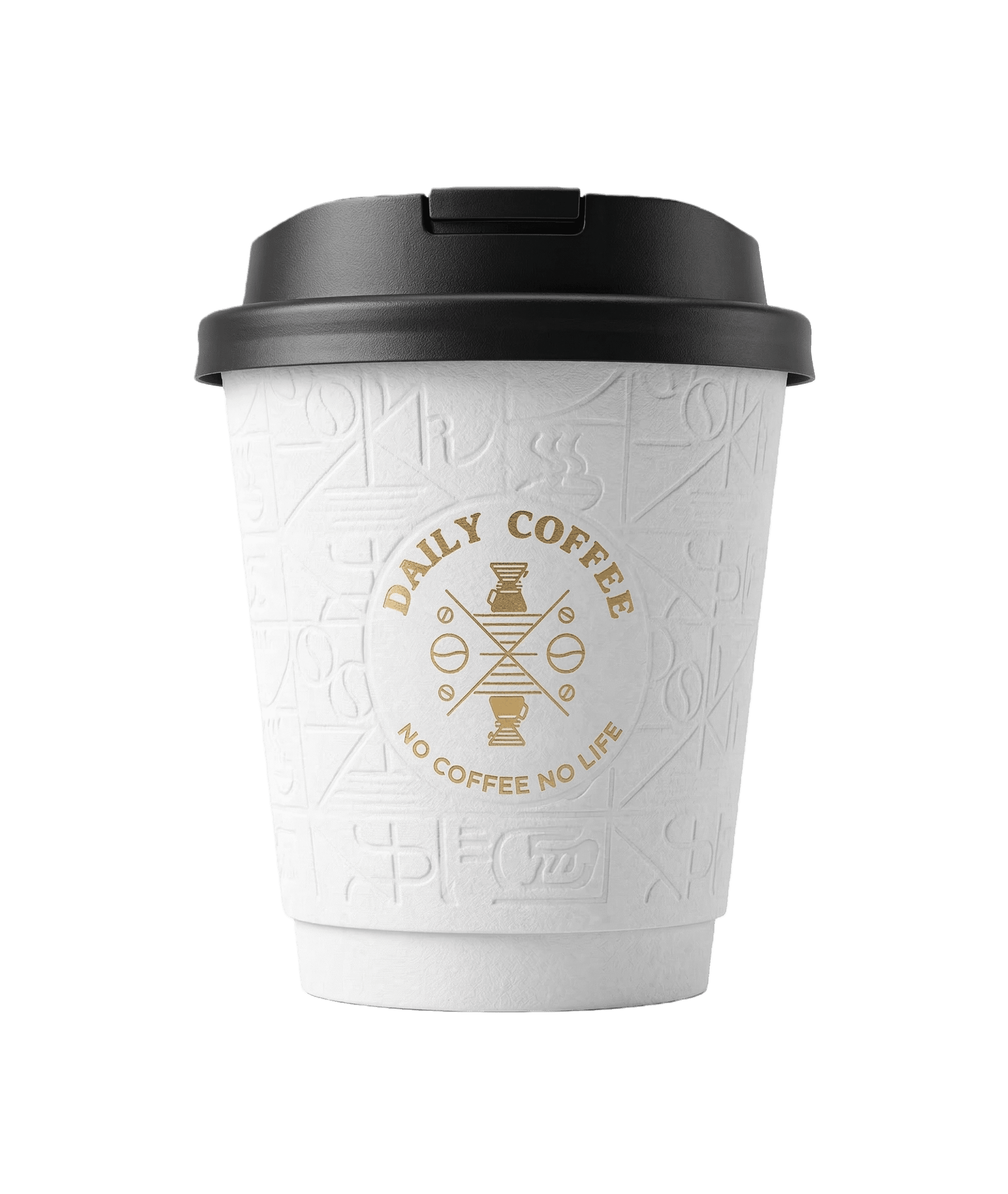 Embossed and foil stamped premium coffee packaging