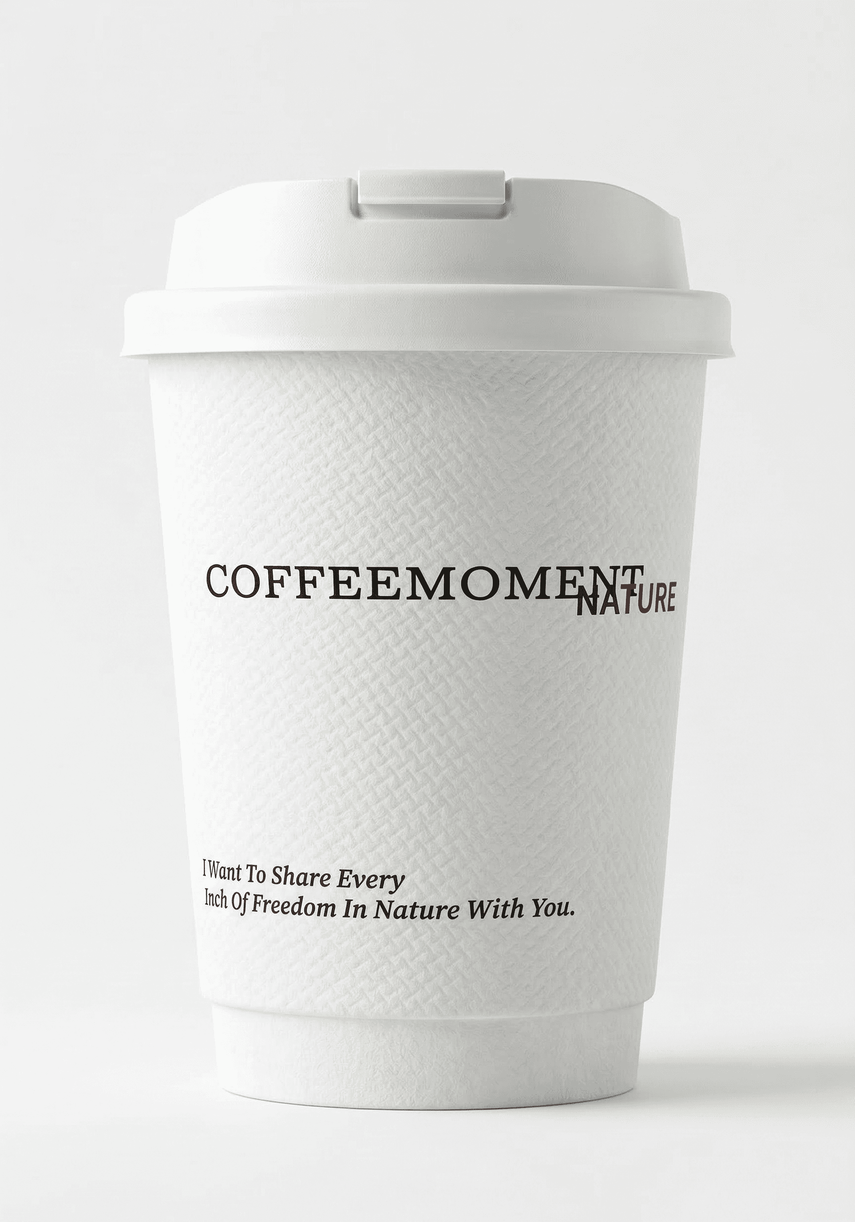 Foil stamped hot cup with premium embossing