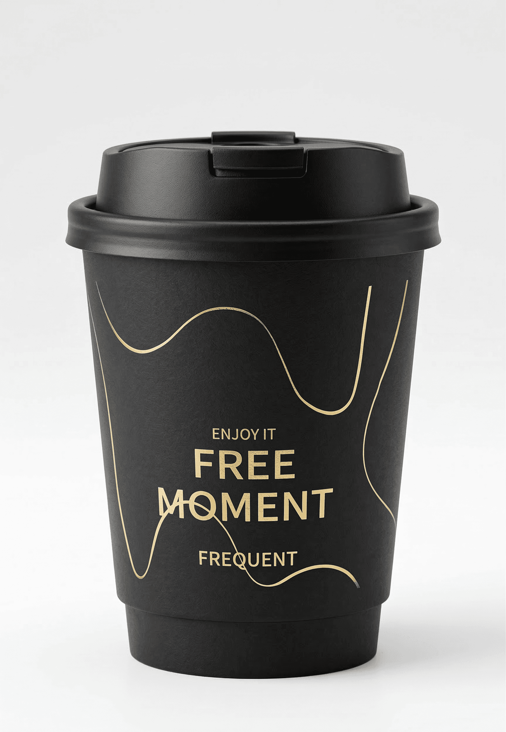 Foil stamped premium coffee cup