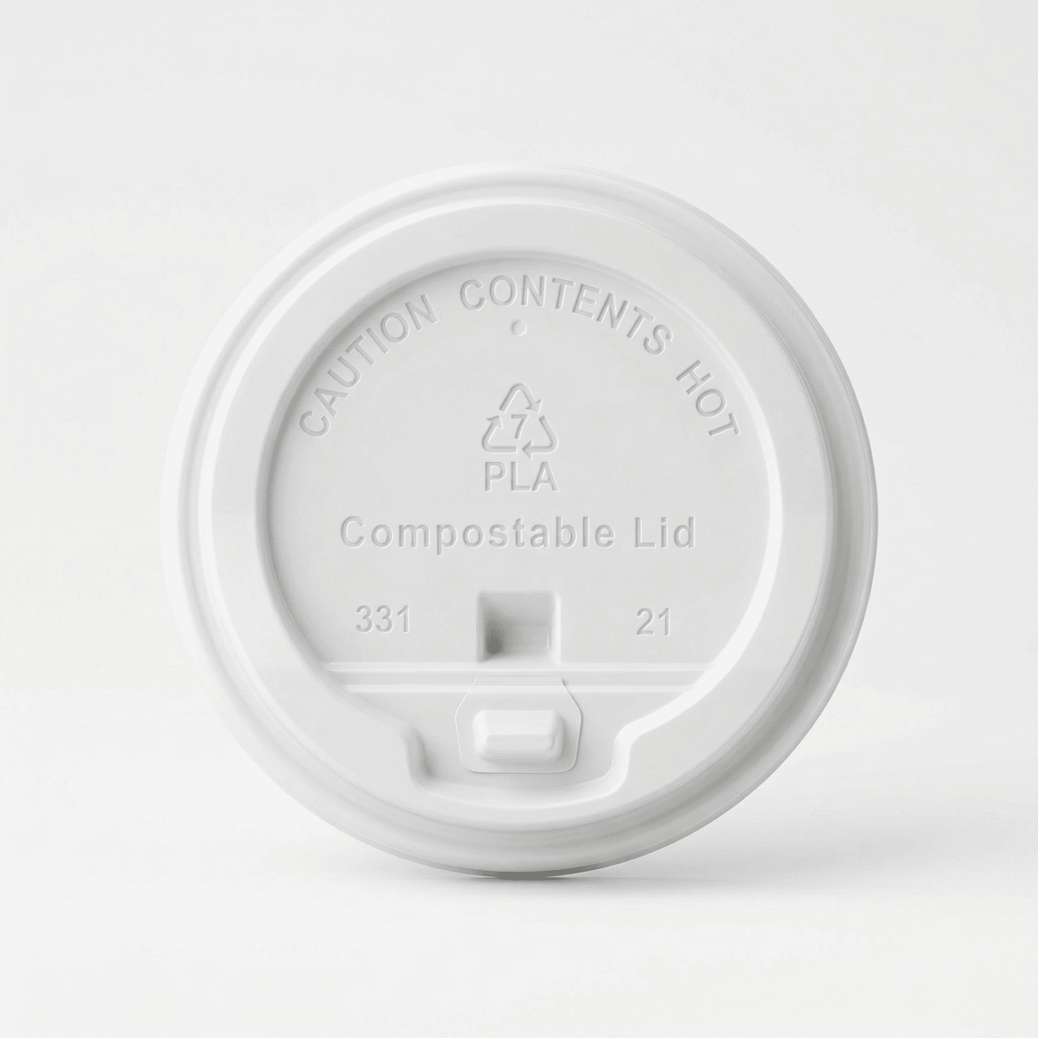 White PLA eco lid
