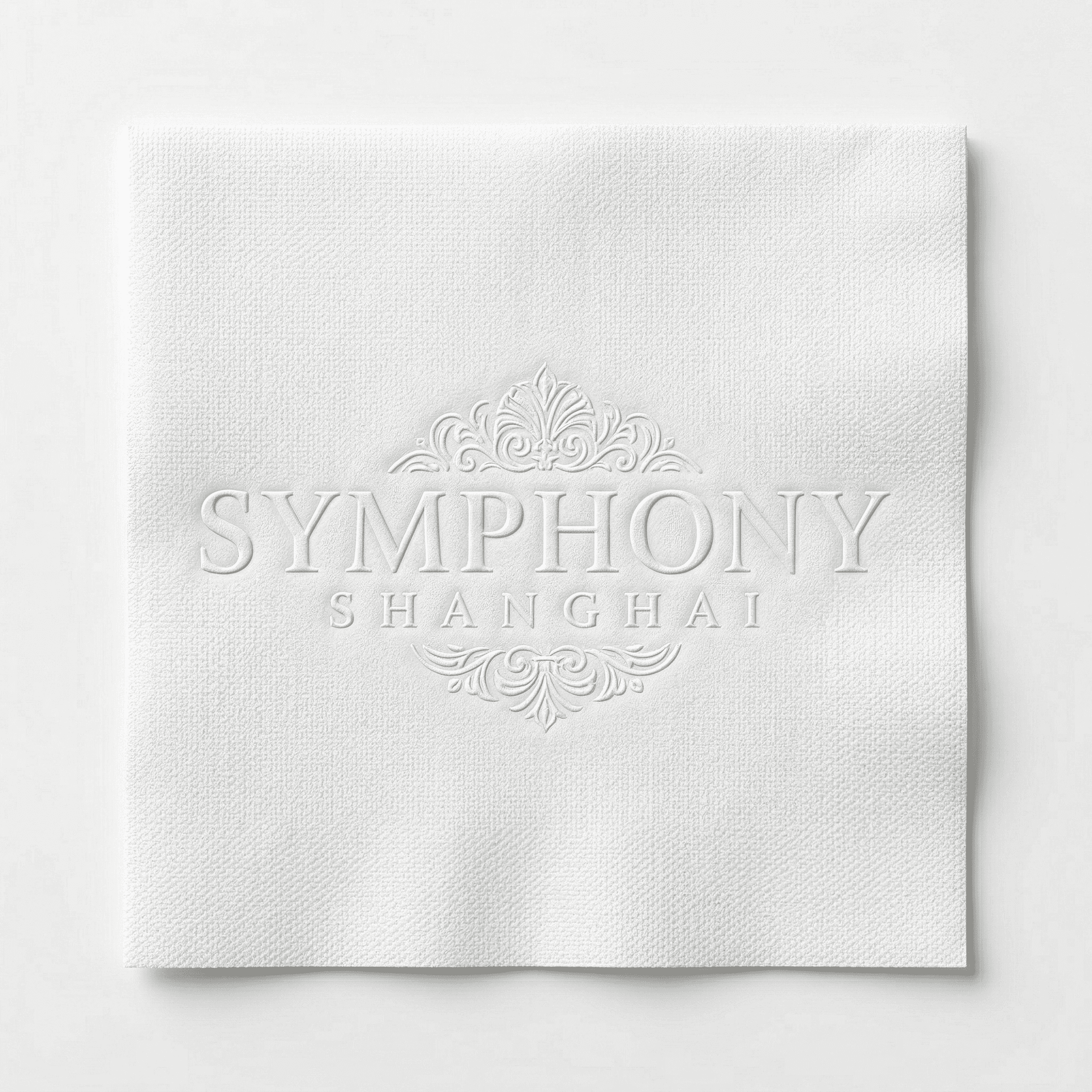 Embossed and debossed lint-free napkin
