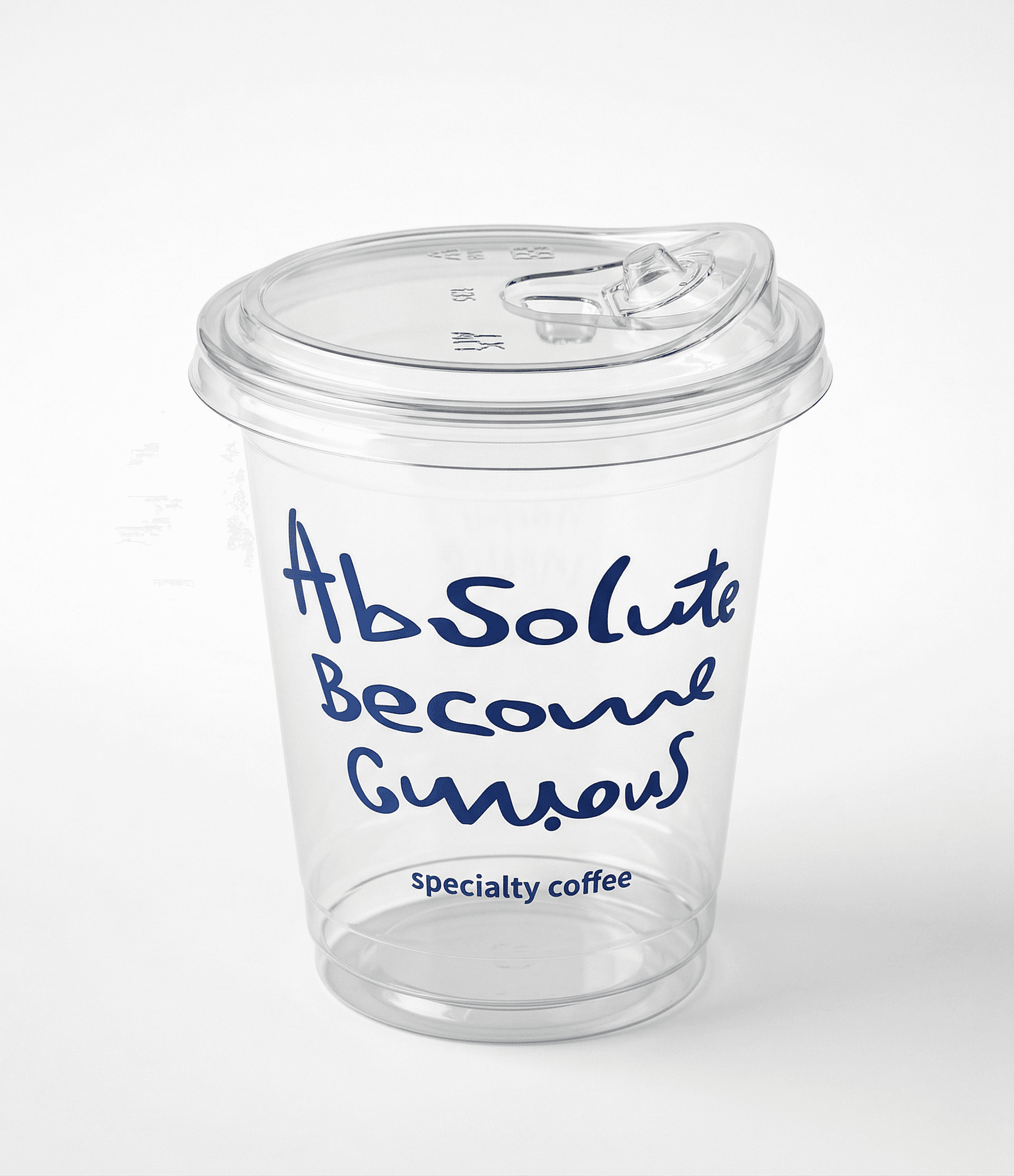 Classic flat-bottom clear cup