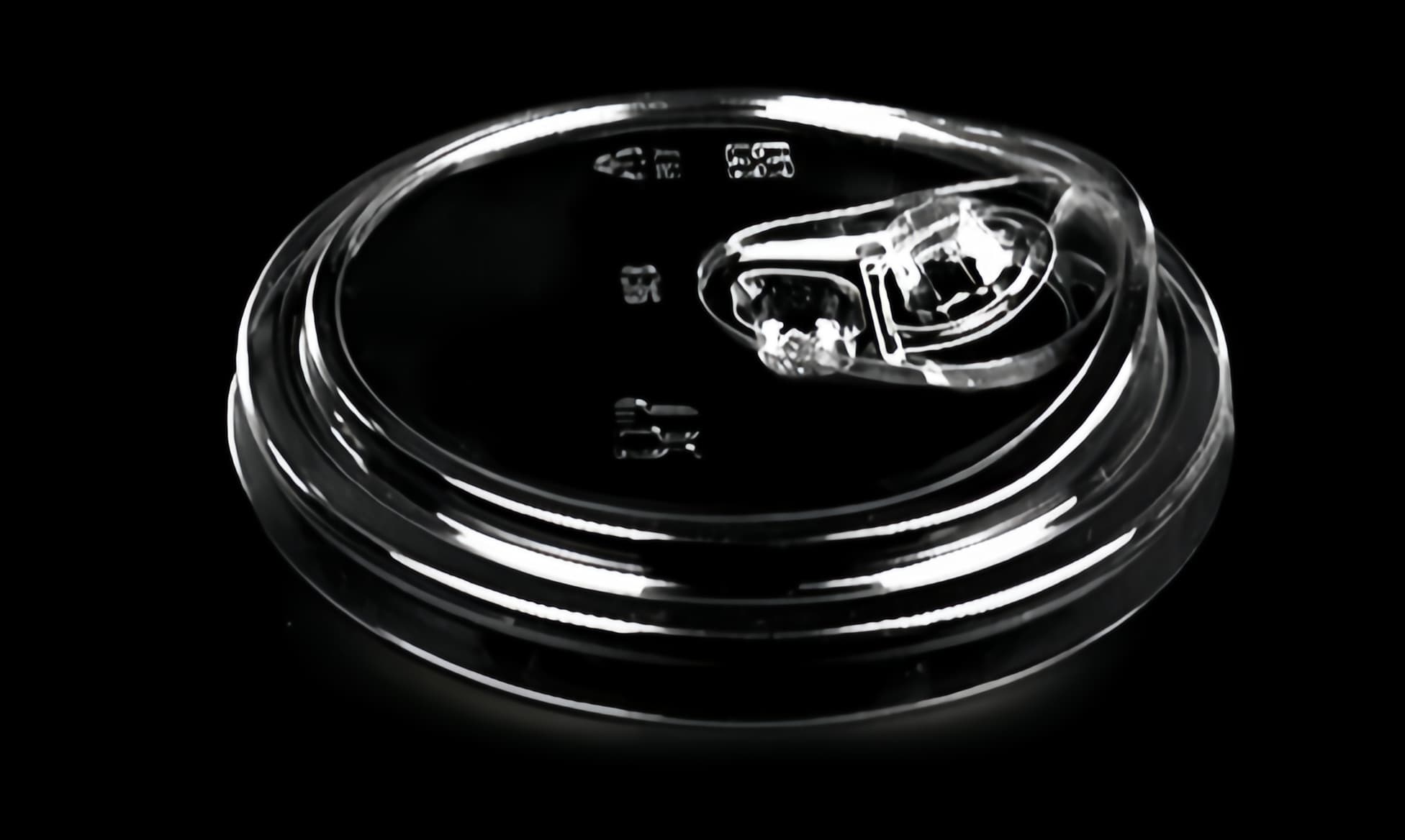 Clear PLA sip-through lid option